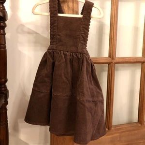Rylee + Cru Corduroy Pinafore Wine